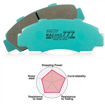 Project Mu RACING 777 Front Brake Pads - RSX Type S 02-06