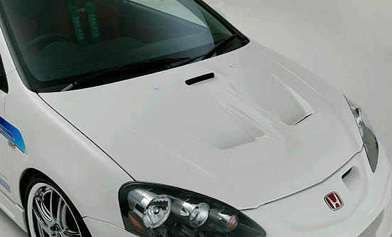 Ings+1 N-Spec Carbon Fiber Aero Hood - RSX 05-06