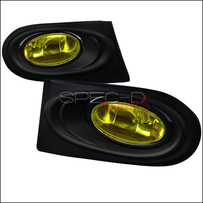 Spec-D Tuning Yellow JDM Style Fog Lights Kit - Acura RSX 02-04