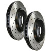 StopTech Cross Drilled Rear Rotors Set - RSX 02-06