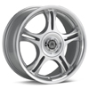 American Racing Estrella Silver Machined w/Clearcoat Rims - Acura RSX