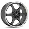 Enkei Performance SR6 18" Gunmetal w/Mach Lip Rims Set of 4 - RSX 02-04